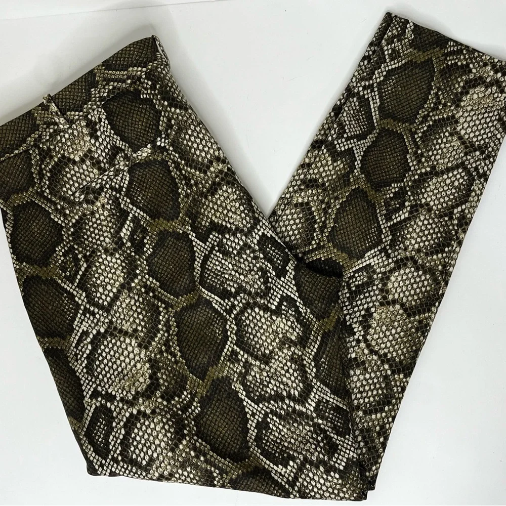 Michael‎ Kors Snakeskin Pattern Straight Leg Chino Pants Size 12